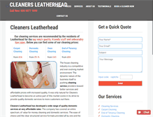 Tablet Screenshot of cleanersleatherhead.com